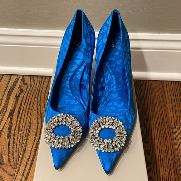 ZARA blue heels NWT - Picture 3 of 6